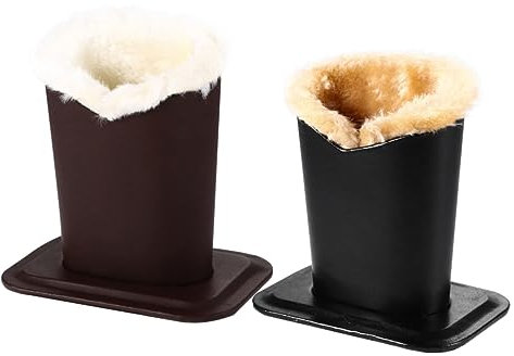 minkissy 2pcs Leather Eyeglass Holder Pen Stand Desktop Decoration for Home Office Car Brush Pot Spectacles Holder Eye Glasses for Myopia Glasses