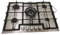 Gasline Einbau Gasherd,5 flammig, Gaskochfeld, GAG75INX Edelstahl, Sabaf-Brenner, Erdgas/Propangas, Elektrische 1-Handzündung, Thermoelektrische Zündsicherung Propan/Erdgas