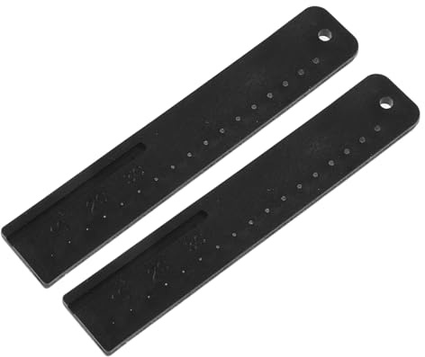 NIYANGLE Righello di Misurazione Endodontico Antiscivolo 2 Pezzi, Calibro Medico Compatto per Lunghezza Canale Radicolare, Strumento Portatile per Studio Dentistico e Forniture