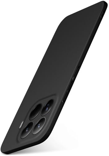 moex für Xiaomi 15T Pro Hülle Ultra Dünn, Schutzhülle mit erhöhtem Kameraschutz, Slim Cover Hardcase Backcover, Dünnste Handyhülle Minimalistisch Alpha Case, Matt Schwarz