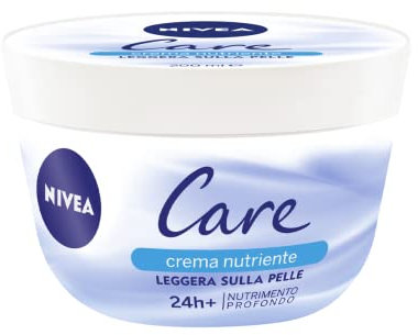 NIVEA Care Tiefenpflege, 3 x 200 ml, leicht pflegende Gesichts-, Körper- und Handcreme, Mehrzweck-Handcreme, Körpercreme mit Hydrodispersion