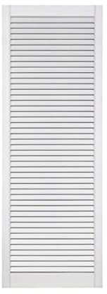 ben+camilla.com Lamellentüren 1406 x 494 x 21 mm weiß seidenmatt mit offenen Lamellen Kiefernholz für Regale, Schränke, Möbel - EINBAUFERTIG grundiert & lackiert
