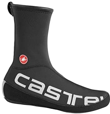 CASTELLI Herren Diluvio Ul Shoecover Shoe covers, Black Silver Reflex, Large/X-Large EU