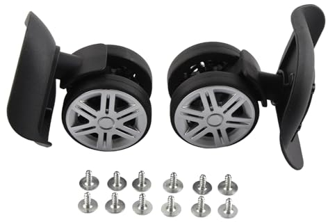SPYMINNPOO Gepäck Koffer Räder, 1 Paar Gepäck Ersatzräder Stumm Schwenk Koffer Gepäck Lenkrollen Reparaturteile für Gepäck Kits