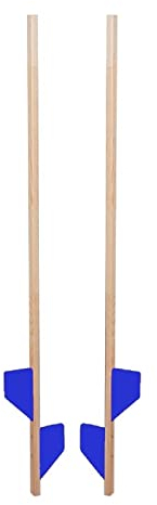 AZZAP Holzstelzen 140cm BLAU Holz Stelzen Kinderstelzen Ballance