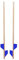 AZZAP Holzstelzen 140cm BLAU Holz Stelzen Kinderstelzen Ballance