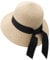 REETEE Sonnenhut Damen UPF 50+ Breiter Krempe Strandhut Sommerhut Damen Strohhut Faltbarer Strandmütze Strohhut (Beige)