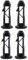 BinPhorm Plastic Hinge Pins, 4 PCS, Black, Modern Style, Unfinished Finish, Surface Mount, Universal Bins Accessories for 50L/80L/100L/120L/240L Wheelie Trash Bins