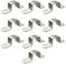 RITUIPIO 10 pcs 20 mm×20 mm Square Pipe Strap 304 Stainless Steel Square Conduit Strap Heavy Duty Tube Strap Clamp for 7/9 × 7/9 Square Pipe