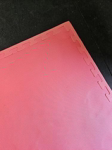 Black/Red Reversible 40mm Jigsaw Mat x 4