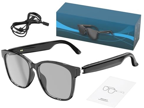 Uhngw Smarte Brille,Sprachübersetzung Brille Kabellos - Musikwiedergabe -Übersetzung Unterstützt 144 Sprachen Für Arbeit Reisen Meetings Angeln