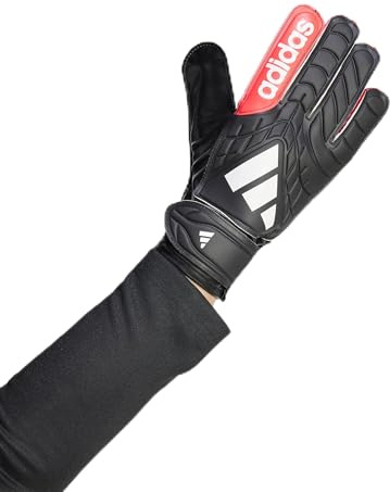adidas Unisex Copa Goalkeeper Glove Club Gloves, Black/White/Lucid red, 7