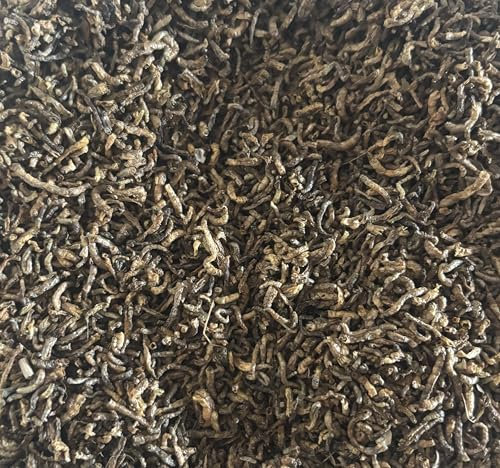 25 Gramm Getrocknete Rote Mückenlarven, Fischfutter und Vogelfutter, Aufzuchtfutter