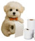 Porte-papier toilette en forme de chien pour salle de bain, cuisine, montage mural, organisation et stockage