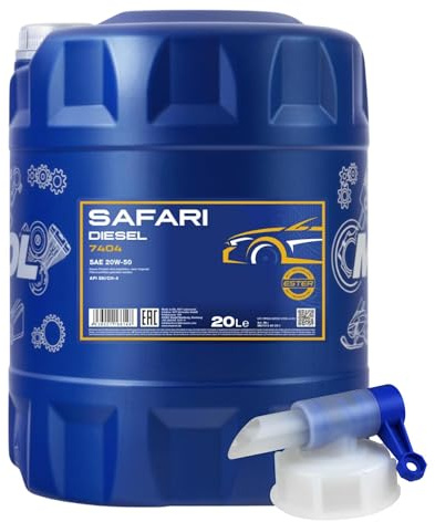20 Liter MANNOL Motoröl Safari 20W-50 API SL/CF Engine Oil Öl inkl. Auslaufhahn
