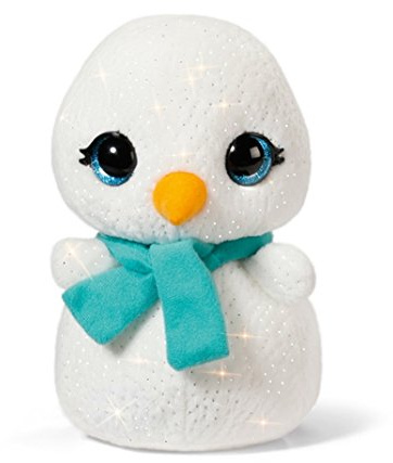 Kuscheltier Schneemann NICIdoos 16cm, Plüschtier mit Glitzeraugen