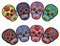 (8 pcs) Iron On Sew Sugar Skull Candy Mexico Patch Badge Day Of Dead Motif Appliques, Suitable for Clothing Decor DIY Crafts