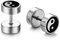 JewelryWe Schmuck Fake Plug Ohrstecker Edelstahl Tai Chi Yin Yang Fakeplug Tunnel Ohrringe Ohr-Piercing für Herren Damen Silber