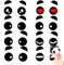 OSUTER 8 Stücke Schlafmaske Plüsch Süß Schlaf Augenmaske Panda Schlafmaske Augenabdeckung für Kinder Mädchen Damen Reisen Nickerchen Nacht