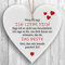 Herzschild Holzherz Holzschild 16 x 16 cm Wenn ich sage ich Liebe Dich weiß Dekoschild Wandschild Schild Holz Geschenk