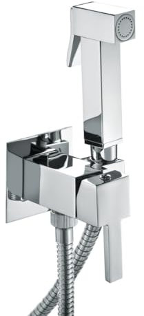 Kit Doccetta Idroscopino Incasso per WC e Bidet – Completo con Miscelatore, Supporto e Flessibile