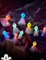 yumcute Lichterkette 3M 20 LEDs kleine Lichterkette Batterie wasserdicht batteriebetrieben Innen Außen für Party, Halloween, Weihnachten, Horror-Thema, tolle Schlafzimmer Deko (Bunt)