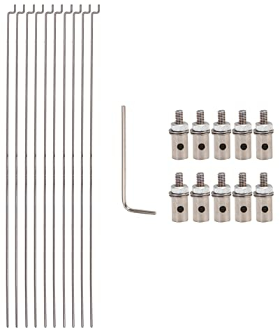 Mxfans 10 x RC Flugzeug Schiebestange & Gestänge Stopper Servo Arm Verbinder Adapter