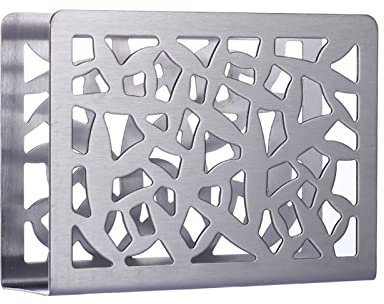 TSQZE Serviettenhalter Metall Freistehende Serviettenspender, rutschfest Anti-Rost Serviettenständer Deko Tisch Serviettenhalter, Edelstahl Papierserviettenhalter Für Kitchen Restaurant Hotel Party