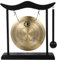 Vaguelly Gong Mit Schlägel,Zen Garten Gongs,Zen-Desktop-Gong nach Feng Shui,Kleiner Dekorativer Tisch Gong Klingel,Traditionelles Chinesische Percussion Instrument