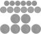 Pot and Pan Protectors,Felt Plate Dividers,4.7/5.9/9.8inch Dish Protectors Pads,Set of 24 Pan Pot Protectors,3 Different Size Thicker Pots and Pans Dividers for Packing Stacking Cookware