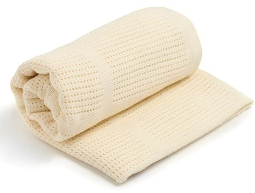 Clair de Lune Baby Pucksack, Bio-Zellstoff, weich, 70 x 90 cm, cremefarben