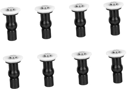 UKCOCO Bulloni Sostituibili Per Copriwater 8 Viti Per Coperchio Wc Cerniere In Plastica Rondella Per Coperchio Wc In Abs Chiavistello Incernierato