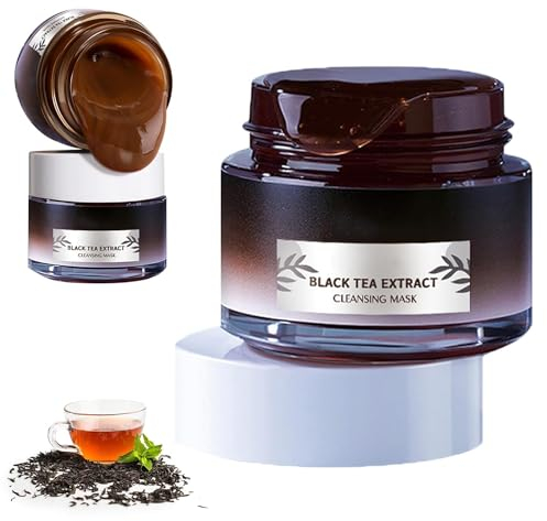 Black Tea Peel off Maske, Schwarztee Maske, Schwarztee Gesichtsmaske, Schwarzer Tee Peel off Maske, Schwarztee-Hautabzieh-Maske, Schwarztee-Reinigungsmaske, Pore Deep Cleansing Maske (1 Stück)