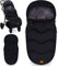 Winterfußsack mit Microvelour Wassersäule 8000mm universal Fußsack für Kinderwagen Buggy Jogger Kinderwagenfußsack 6 bis 36 Monate (Schwarz)