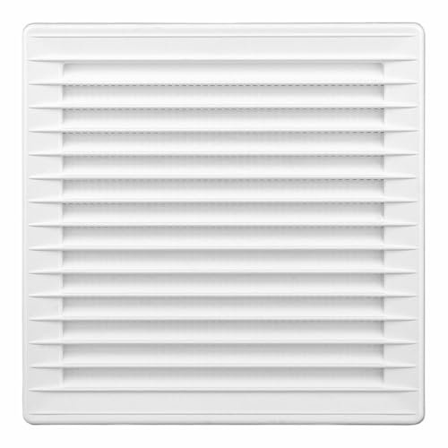 EDM Rejilla de ventilación 87724 Blanco 17 x 17 x 1,15 cm Mosquitera