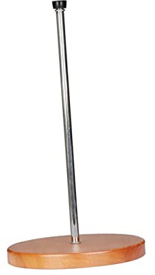 MAGICLULU Solid Wood Base Wine Decanter Drying Stand Support Removable Rack for Countertop Use Wood Base Decanter Drainer Holder