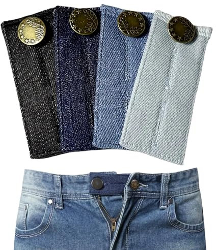 10Pcs Hosenbunderweiterung Knopf,Hosenknopf Verlängerung,Hosenerweiterung Jeansknopf,Bundverlängerung für Jeans,Verstellbare Jeans Taille Erweiterung Knöpfe,Knöpfe für Hosenerweiterung Schwangerschaft