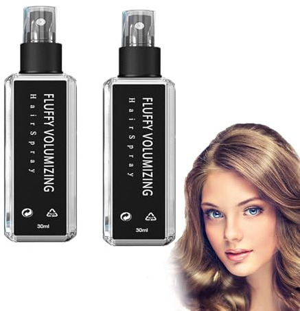 Fluffy Volumizing Hair Spray, Haarverdickungsspray, Styling Gel Unisex 30ml, Lang Anhaltendes Helles, Nicht fett und nicht klebrigen Augenblicke der Hände reichlich, für Alle Haartypen (60ml, 2)