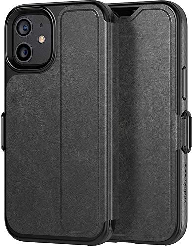 tech21 EvoWallet for Apple iPhone 12 mini 5G - Hygienically Clean Bacterial Germ Fighting Antimicrobial Phone Case with 3.6 Meter Drop Protection,Black
