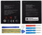 Duotipa Ersatzakku Batterie Li3822T43P3h716043 Kompatibel mit ZTE Blade A320 A30 Mobile Akku mit Werkzeugen
