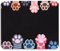AOKSUNOVA Tapis de Souris Petit avec Motif Chat Multicolore 240 x 200 mm