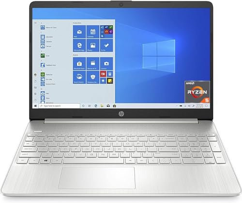 HP Ordenador portátil 15s-eq3001sl, AMD Ryzen 5 5625U, RAM de 8 GB, SSD 512 GB, tarjeta gráfica AMD Radeon, Windows 11 Home, pantalla 15,6 pulgadas FHD, cámara web 720p HD, plata