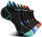 KEMISANT Sneaker Socken 6 Paar, Socken Herren Sportsocken Laufsocken Knöchelsocken Kurzsocken,Atmungsaktive Anti Schweiß(6Paare,43-46)