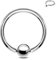 Klemmkugelring 0,8-1,6 mm aus 316L Chirurgenstahl - Piercing BCR - GRÖßENWAHL - Ball Closure Ring (Dicke: 1,6 mm | Innendurchmesser: 16 mm)