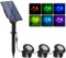 T-SUN Lámpara Sumergible LED Solar Luces Solares para Estanques 2 Modo 6 Color Foco Solar Impermeable Luces Solares Exterior para Estanques, Acuarios, Fuentes, Piscinas, Jardín(3 EN 1)