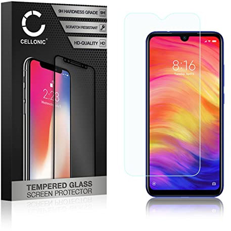 CELLONIC 9H Display Schutzglas kompatibel mit Xiaomi Redmi Note 7 Global Handyglas 3D Case-friendly Screen Protector Glass - Handy Schutzfolie Displayschutz Glas Folie