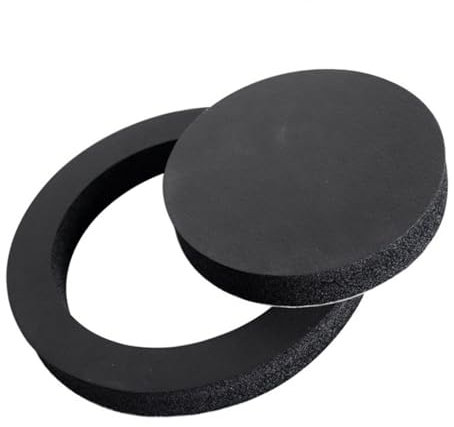 FLAVAS Anillos rápidos para altavoces, kit de mejora de altavoces de espuma de 6.5 pulgadas, kit de sistema de mejora de altavoces de espuma universal para coche, kit de bloqueo de graves de esponja
