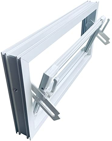 Kellerfenster weiss 80 x 30 cm Einfachverglasung