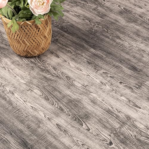 Vinylboden Selbstklebend PVC Bodenbelag Selbstklebende Vinyl-Fliesen Wasserdicht Verschleißfest Geeignet für Badezimmer Küche Wohnzimmer Schlafzimmer 90x15cm 8pcs