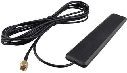 Futheda 5G NR LTE Antenne SMA Stecker 8dBi High Gain Omnidirektionale Klebe-Patch-Antenne Permanente Klebehalterung mit 3 m Kabel für 5G, 4G, LTE, 3G, Mobilfunknetz, NB-IoT, Bluetooth